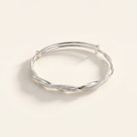 Twisted Silver Bracelet