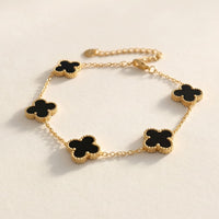 Lucky Clover Five-Leaf Bracelet | Elegant Good Luck Charm Jewellery