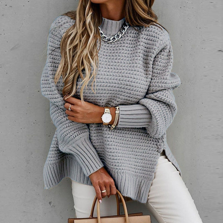 JoannasShirt | Women's Knitted Sweater-Grey-S-State of Style