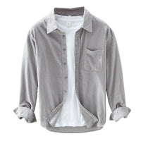 Corduroy Men's Shirt with Long Sleeves – Arvid