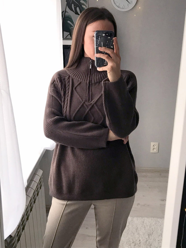 JoliensSweater | Women's Sweater | Soft & Stylish Knitwear-Beige-One size fits all-State of Style