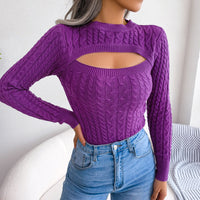 JordansShirt | Twist Sweater for Women | Stylish & Comfortable Knit-Pink-S-State of Style