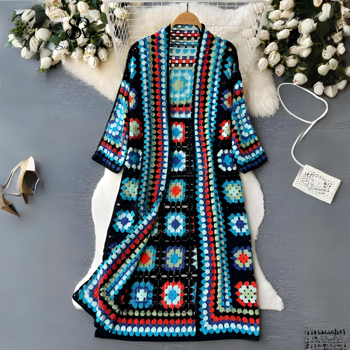 Joyful Colorful Vest - Ivy-Blue-One Size-State of Style
