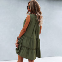 Joyful Summer Dress with Loose Fit – Elin-Pink-S-State of Style