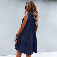 Joyful Summer Dress with Loose Fit – Elin-Pink-S-State of Style