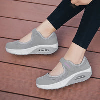 Julia - Orthopedische Lichtgewicht Zwarte Sandalen-Grijs-35-State of Style