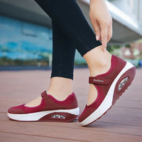 Julia - Orthopedische Lichtgewicht Zwarte Sandalen-Rood-35-State of Style