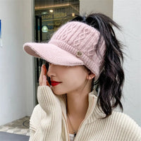 Julie Knitted Baseball Cap | Casual & Trendy-Pink-State of Style