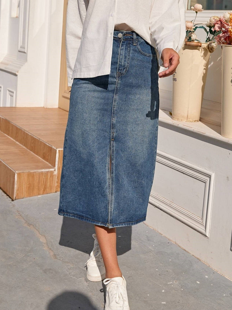 Kalista – Classic High-Waisted Pencil Skirt-S-State of Style
