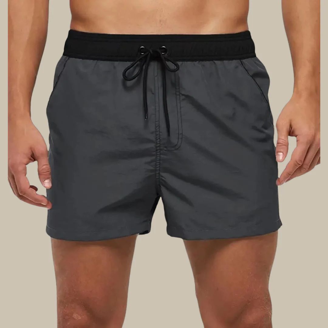 Karlo Swim Shorts | Stylish & Quick-Drying-Light Grey-S-State of Style