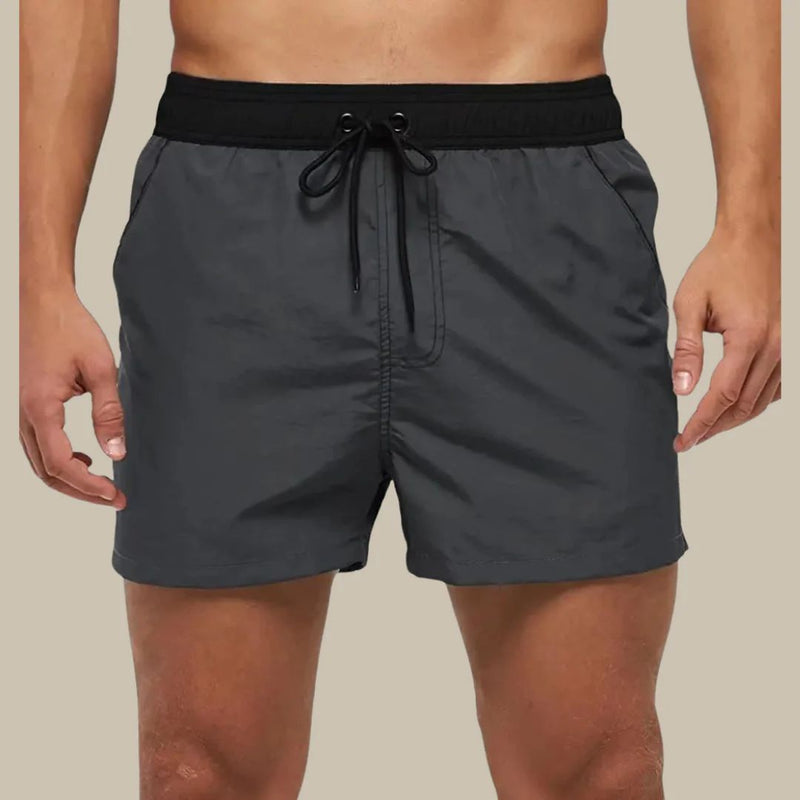 Karlo Swim Shorts | Stylish & Quick-Drying-Light Grey-S-State of Style