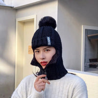Katelyn Knitted Balaclava | Stylish, Warm & Versatile-Black-State of Style