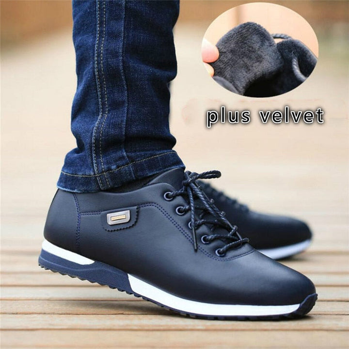 KatesSneakers | Men's Lined Sneakers | Warm & Comfortable Footwear-Blue Velvet-8.0-State of Style