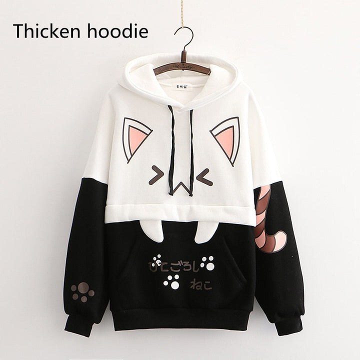 KawaiiHoodie | Hoodie for Women | Cosy & Stylish Casual Wear-Black-One size fits all-State of Style