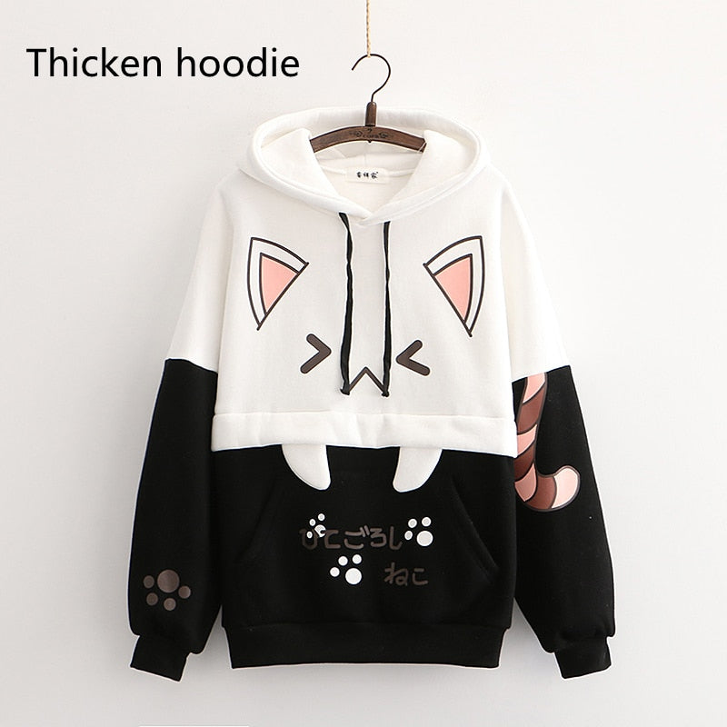 KawaiiHoodie | Hoodie for Women | Cosy & Stylish Casual Wear-Black-One size fits all-State of Style