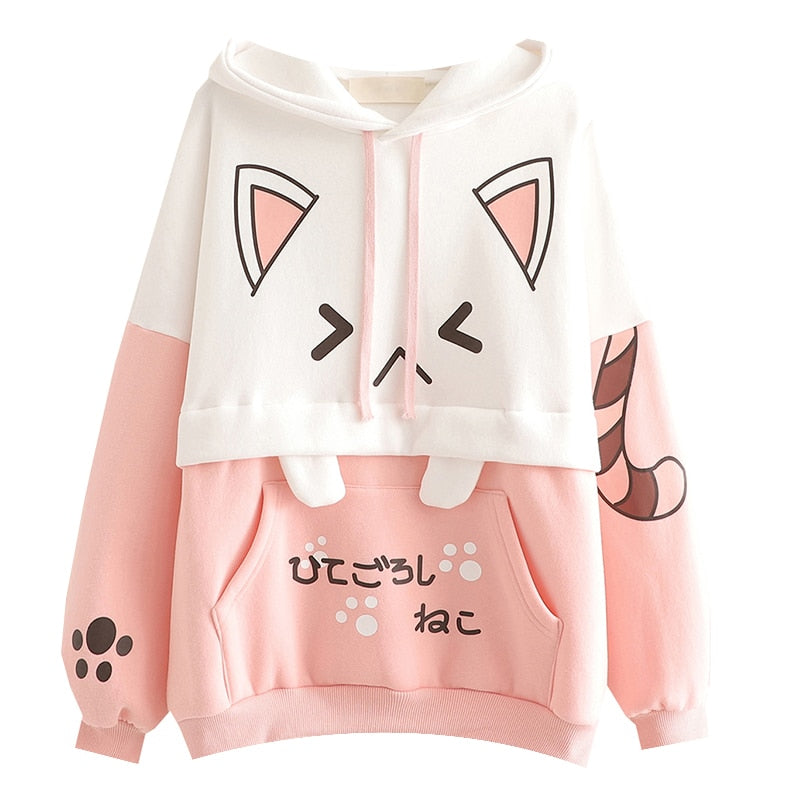 KawaiiHoodie | Hoodie for Women | Cosy & Stylish Casual Wear-Pink-One size fits all-State of Style
