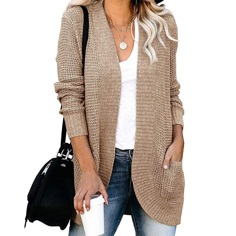 KaylasVest | Vest for Women | Elegant & Versatile Outerwear-Khaki-S-State of Style