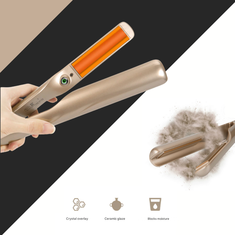 KaysHair | 2-in-1 Hair Styler for Women | Straightener & Curler-State of Style