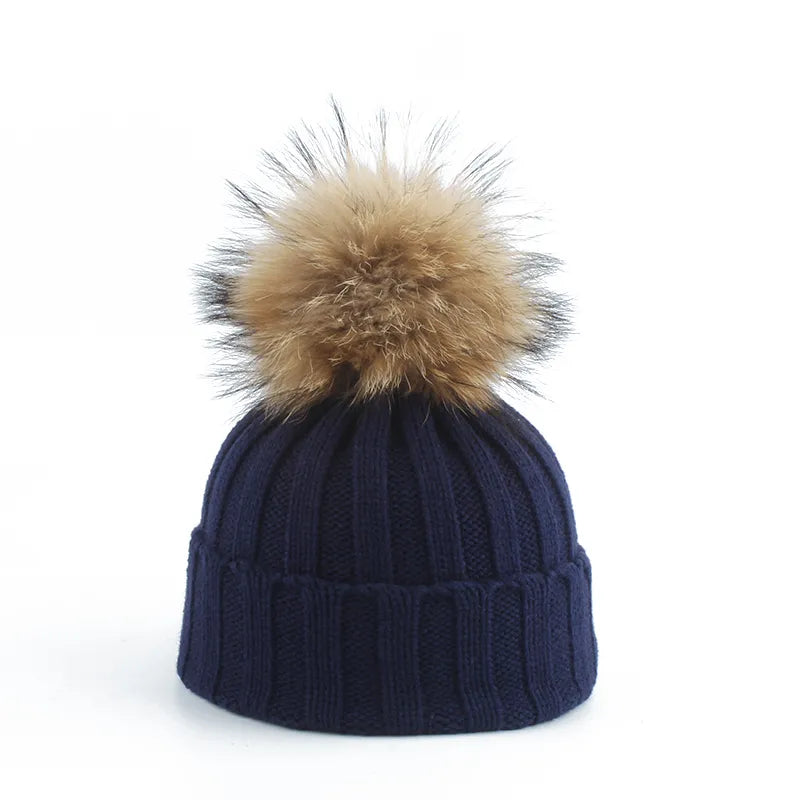 Kellie Knitted Beanie | Stylish, Warm & Trendy-Navy Blue-State of Style