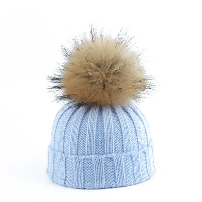 Kellie Knitted Beanie | Stylish, Warm & Trendy-Sky Blue-State of Style