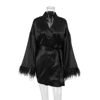 KellysJas | Bathrobe for Women | Soft & Luxurious Loungewear-Black-S-State of Style