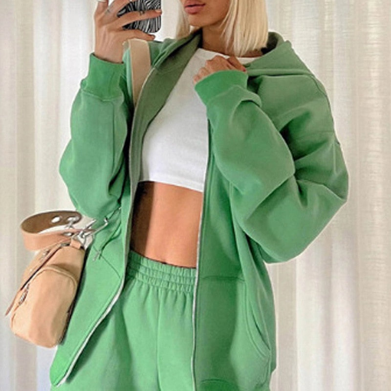 KellysSuit | Tracksuit for Women | Comfortable & Stylish Activewear-Green-S-State of Style