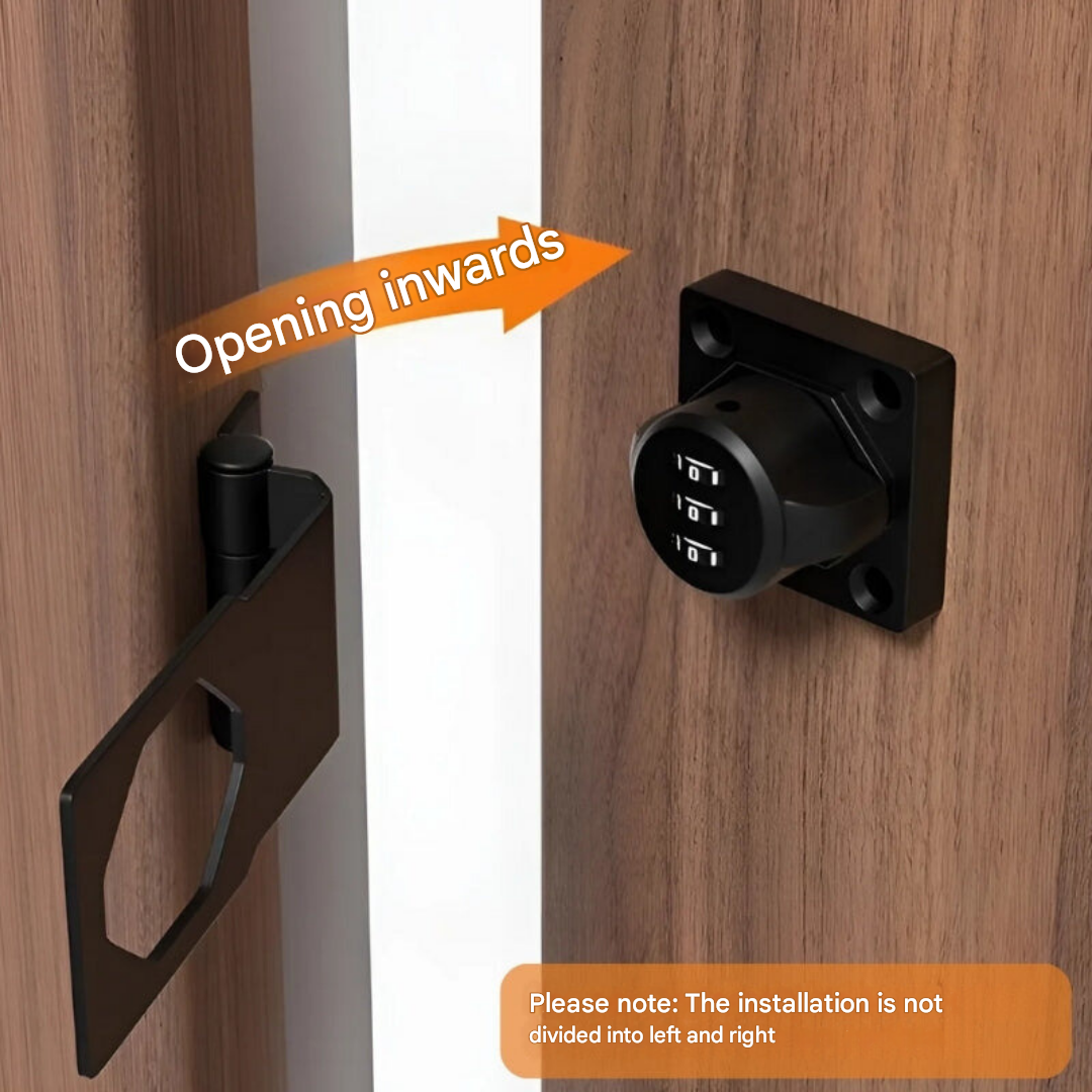 Keyless Combination Lock - SecureCode-Black-State of Style