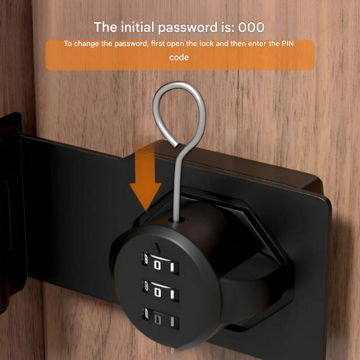 Keyless Combination Lock - SecureCode-Black-State of Style
