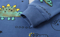 Kids Set: Dinosaur Print Boys Clothing Set-Yellow-1-2 Years Old-State of Style
