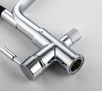 Kitchen Tap with Double Outlet and Water Filtration - PureFlow Duo-Chromium-State of Style