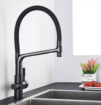 Kitchen Tap with Double Outlet and Water Filtration - PureFlow Duo-Chromium-State of Style