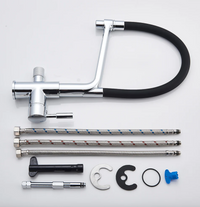 Kitchen Tap with Double Outlet and Water Filtration - PureFlow Duo-Chromium-State of Style