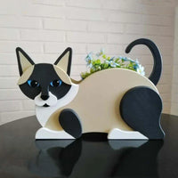 KittyKraft Cat-Shaped DIY Garden Pot-White-State of Style