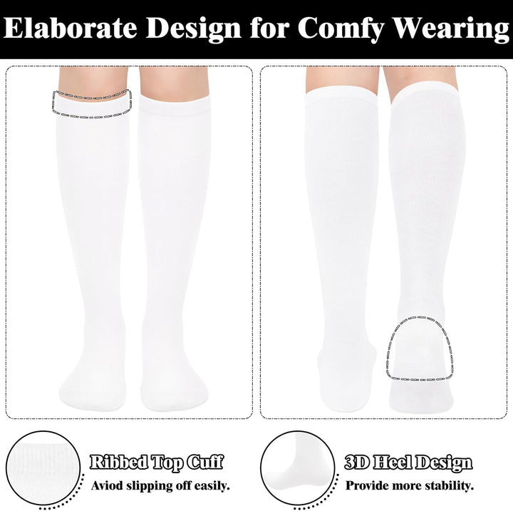 Knee High Socks - Lilac-3 pairs black-State of Style