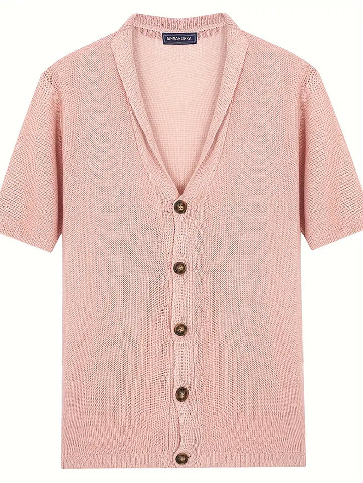 KNITTED BUTTONED SHIRT | COSY & STYLISH-Black-Triple extra large-State of Style