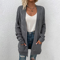 Knitted Cardigan | Chic and Comfortable-Dark Gray-S-State of Style
