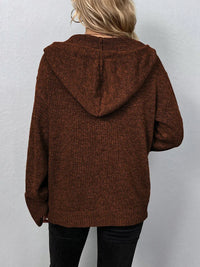 Knitted Cardigan with Hood - Mila-Grey-S-State of Style
