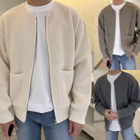 Knitted Jacket with Zip - Milan-Apricot-XS-State of Style