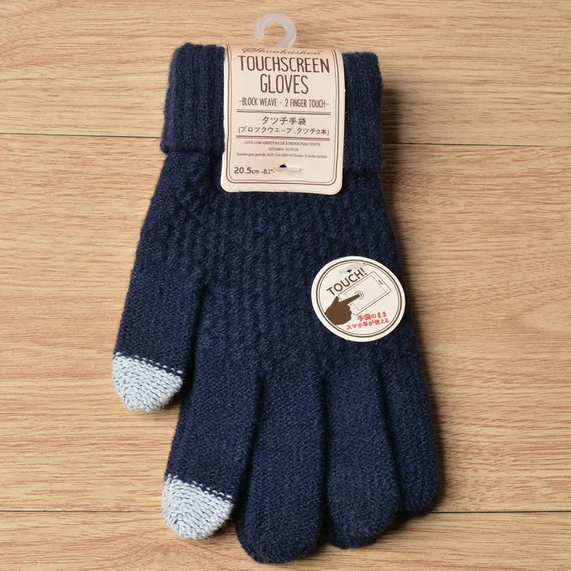 Knitted Touchscreen Gloves for Women - Amara-Black-State of Style