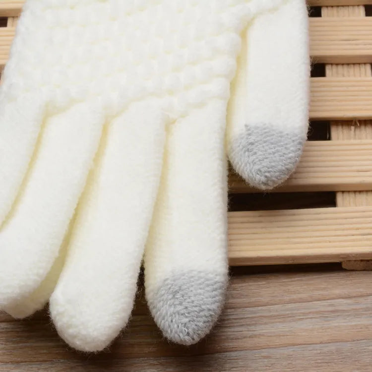 Knitted Touchscreen Gloves for Women - Amara-Black-State of Style