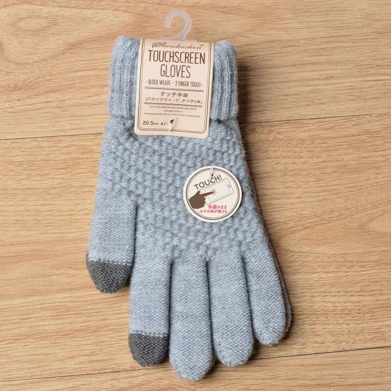 Knitted Touchscreen Gloves for Women - Amara-Black-State of Style