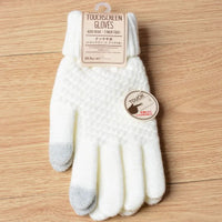 Knitted Touchscreen Gloves for Women - Amara-Black-State of Style
