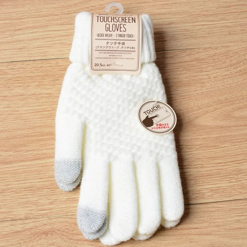 Knitted Touchscreen Gloves for Women - Amara-Black-State of Style
