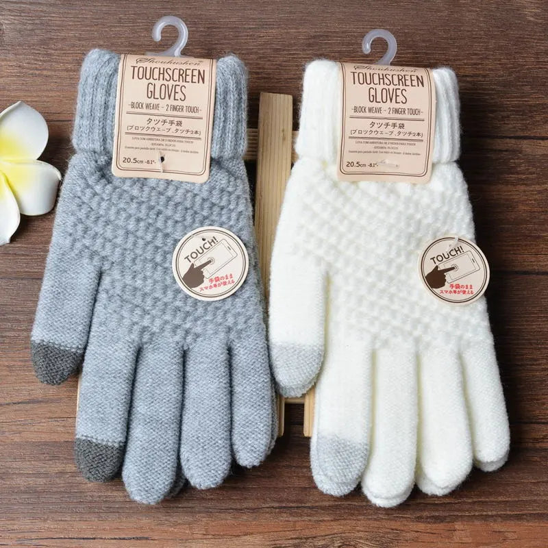 Knitted Touchscreen Gloves for Women - Amara-Black-State of Style