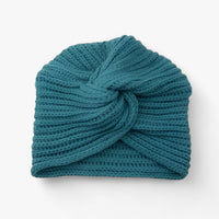 Knitted Turban for Women - Luxurious Comfort in Cashmere - Luna-Marine Blue-State of Style
