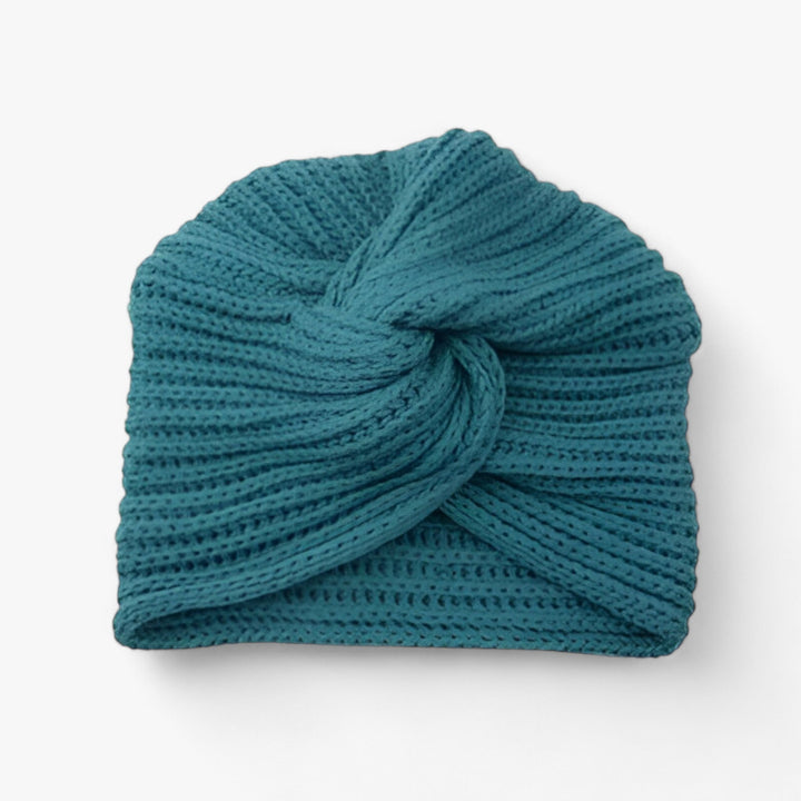 Knitted Turban for Women - Luxurious Comfort in Cashmere - Luna-Marine Blue-State of Style