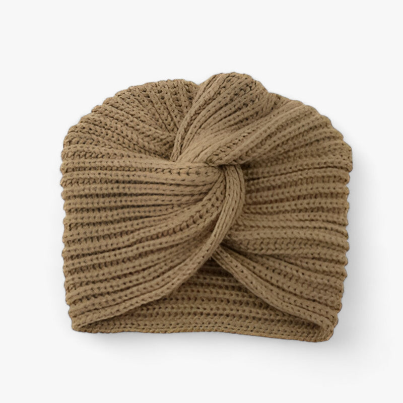 Knitted Turban for Women - Luxurious Comfort in Cashmere - Luna-Olive Green-State of Style
