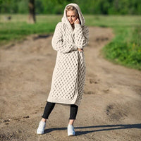 Knitted Warm and Soft Cardigan - Emma-Beige-S-State of Style