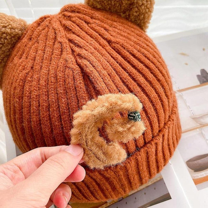 Knitted Winter Hat with Cat Ears - PurrWarm-Beige-1-State of Style