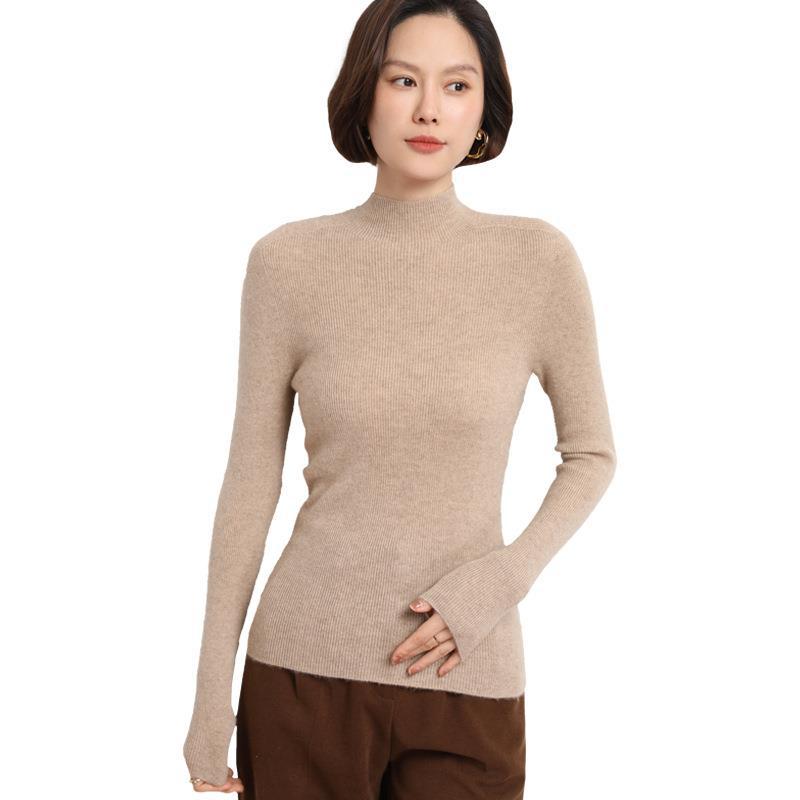Knitted Women's Sweater with Half Polo - Sophie-Black-S-State of Style